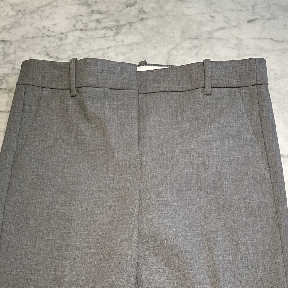 J. Crew High-Rise Peyton Wide-Leg Pant, Heather Graphite, size 6